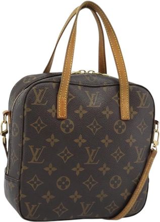 Louis Vuitton Spontini Monogram Canvas Brown Canvas Handbag (Pre-Owned)