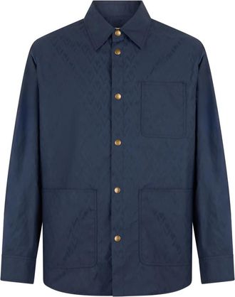 Valentino Garavani Windbreaker - Heren - Zomerjassen - Blauw - L - Jassen