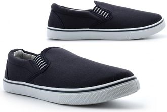 Generic Mens Canvas Shoes Mens Pumps Size 13 Yachting Shoes Casual Shoe Yatch Shoe Canvas Pumps Slip On Summer Casuals Sizes 7-13 Navy Blue 11 UK