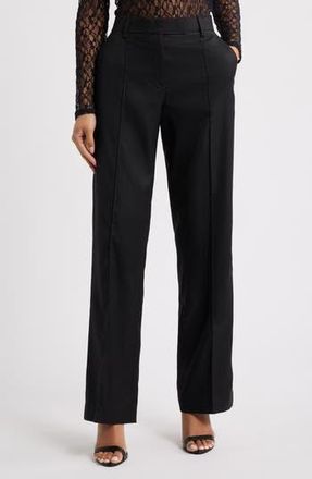 Topshop Slim Fit Suit Pants in Black at Nordstrom Rack, Size 2 Us (Fits Like 0)