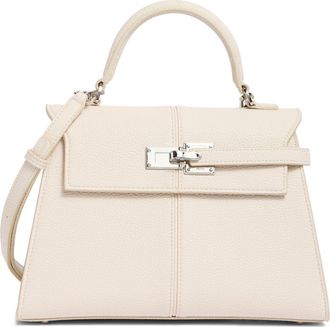 JW PEI Large Elise Faux Leather Top Handle Bag in White at Nordstrom
