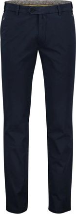 Meyer Donkerblauwe Katoenen Chino Broek - Heren - Chinos - Blauw - S - Katoen - Broeken