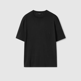 Gucci Knitted T-shirt With Embroidery, Size XXXL, Black, Ready-to-wear