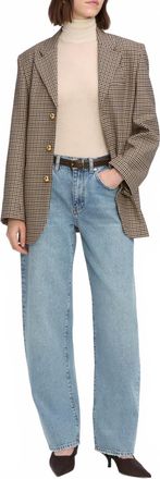 Frame Denim Low Slung Barrel Jeans In Dollhouse