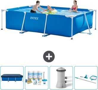 Intex Piscina Con Estructura Rectangular - 300x200x75 Cm - 7-piezas Scb7