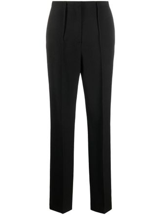 Fendi tailored virgin wool slim-cut trousers - Black