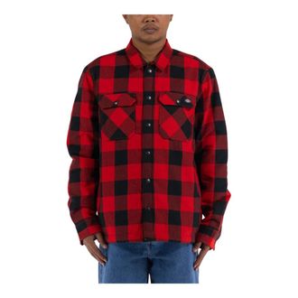 Dickies Gevoerde Sacramento Jas - Heren - Casual Overhemden - Rood - XL - Katoen - Overhemden