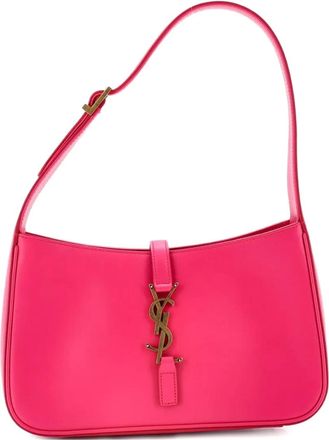 Saint Laurent Le 5 a 7 Leather Small hobo bag - Rosa