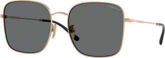 Vogue Eyewear VO4327SD Asian Fit Polarized 515281 Womens Sunglasses Gold Size 57