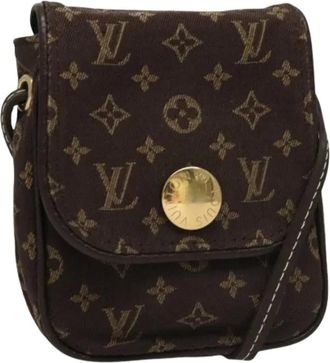 Louis Vuitton Pre-owned Cross Body Bags, female, Brown, Size: ONE SIZE Pre-owned Monogram Mini Canvas Pouch