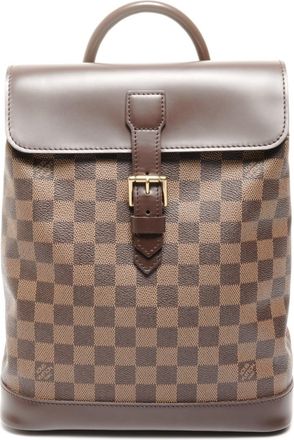 Louis Vuitton Damier Brown Damier Canvas Backpack (Pre-Owned)