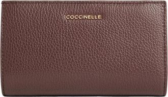 Coccinelle Portafoglio Medio Morbido Metallizzato - - Accessories - Donna - Marrone - ONE SIZE