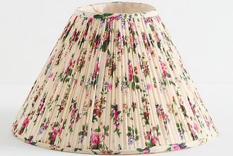 Anthropologie Ruched Empire Printed Lamp Shade