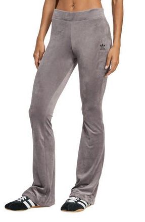 adidas Essential Velour Flare Leggings in Grey Strata at Nordstrom Rack, Size Medium