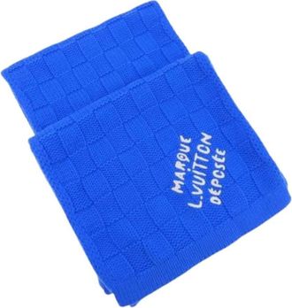 Louis Vuitton Pre-owned Scarves, male, Blue, Size: ONE SIZE Pre-owned Stole
