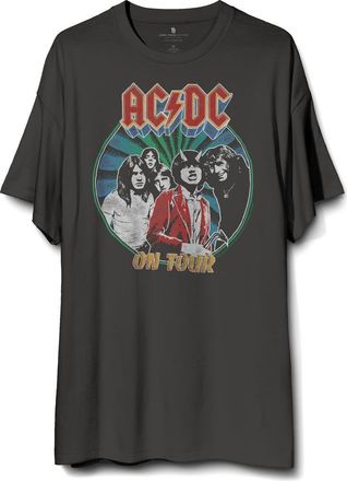 Junk Food AC/DC On Tour Graphic T-Shirt in Vintage Black at Nordstrom Rack, Size Large/x-Large
