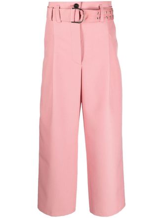 Philosophy di Lorenzo Serafini belted wide-leg trousers - women - Cotton/Viscose/Polyester - 40 - Pink