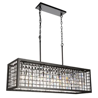 CWI Lighting Meghna 4 Light Down Chandelier With Brown Finish