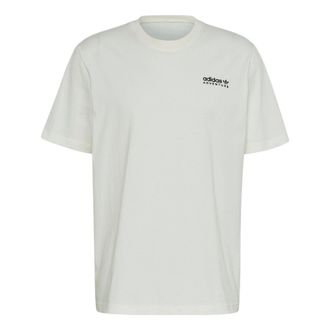 adidas Mens adidas originals Outdoor Logo Printing Short Sleeve Jade White T-Shirt HK5011