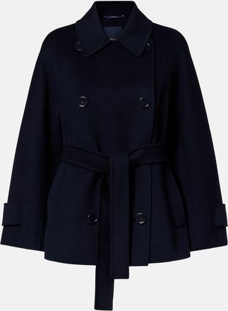 Max Mara Louise belted double-breasted virgin wool jacket