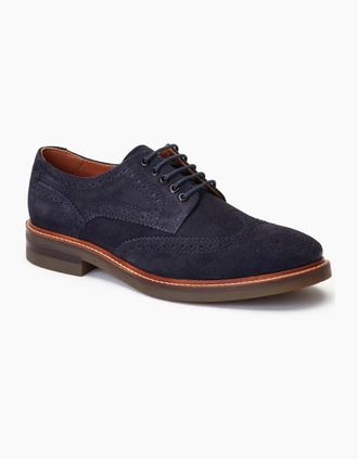 base Mens Hatfield Mens Brogues - Navy - Size: 12