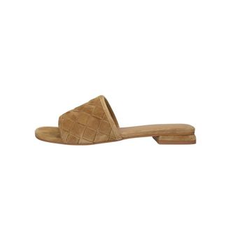 Stefano Lauran L24073 Slippers - Dames - Schoenen - Bruin - Maat: 40 EU Leer