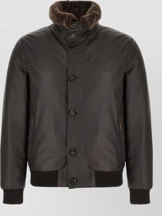 Moorer shearling down jacket