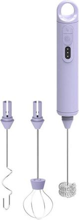 OEM Espumador De Leche Port&aacute;til Autom&aacute;tico Recargable Con Cabezales Mezcladores Reemplazables Y Tres Velocidades Para Espumar Leche