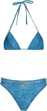 Balmain Denim tweedelig badpak - Dames - Bikinis - Blauw - 2XS - Denim - Badmode
