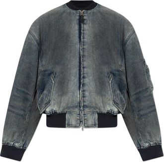 Balenciaga Standard Denim Bomber - Heren - Spijkerjassen - Blauw - L - Denim - Jassen