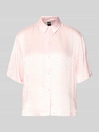 HUGO BOSS Regular Fit Pyjama-Oberteil aus reiner Viskose in Rosa, Gr&ouml;&szlig;e XXL