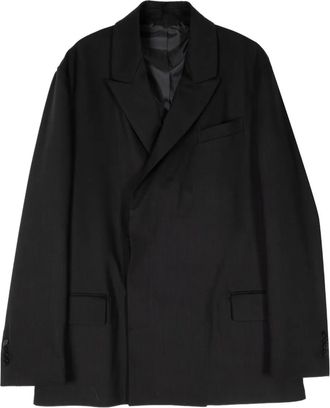 Costumein Malene blazer met dubbele rij knopen - Zwart