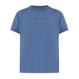 Maison Margiela T-Shirts, male, Blue, Size: 2XL Logo T-shirt