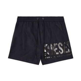 Diesel Beachwear, male, Black, Size: XL Black Sea Clothing Stylish