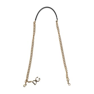 Dolce & Gabbana Bag Accessories, female, Multicolor, Size: ONE SIZE Leopard Print Gold Brass Chain Shoulder Bag Strap