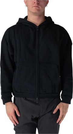 John Elliott + Co Hoodies & sweatvesten, Heren, Zwart, S, Katoen, Flash Full Zip Hoodie