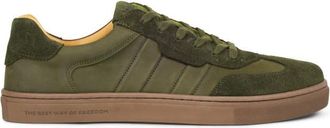 Koel Helio Suede Barfussschuhe f&uuml;r Herren | oliv