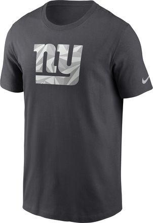 Nike New York Giants Fractal Logo Nike Mens NFL T-Shirt in Grey | NP9906F8I-XER