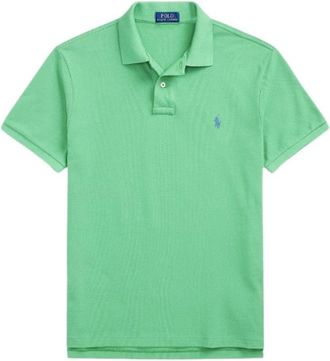 Polo Ralph Lauren Custom Slim Fit Mesh Polo Shirt - Heren - Polos - Groen - S - Katoen - Tops