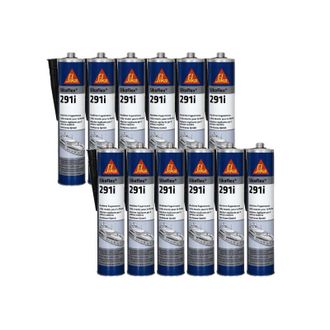 Sika Juego De 12 Selladores Marinos Sika Sikaflex 291i - Negro - 300ml