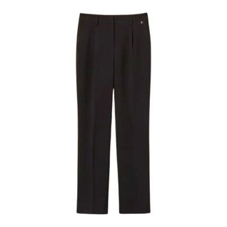 Twinset Pantaloni in Crepe - - Trousers - Donna - Nero - S