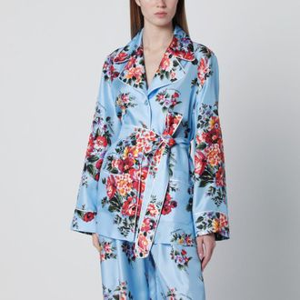 Dolce & Gabbana Vanity silk twill shirt with floral print
