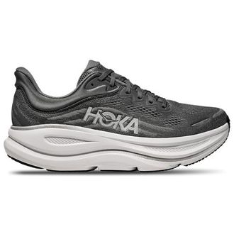 Hoka One One Mens Bondi 9 - Running Shoes Silver/Grey Size 10.0