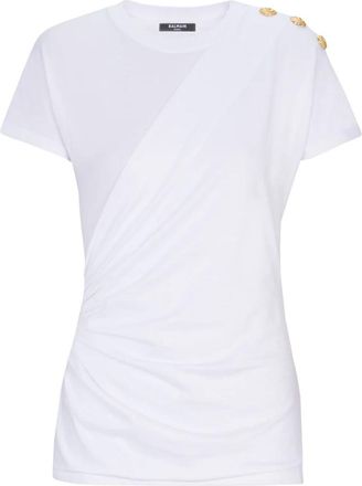 Balmain Mujer, Camisetas, Blanco, Talla: XS