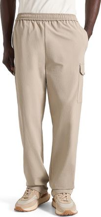 Mani&egrave;re De Voir Rayan Technical Cargo Trousers in Taupe at Nordstrom, Size X-Small