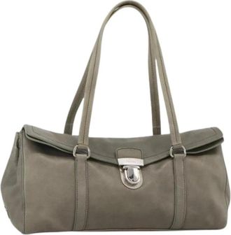 Prada Pre-owned Shoulder Bags, female, Gray, Size: ONE SIZE Pre-owned Vintage Shoulder Bag