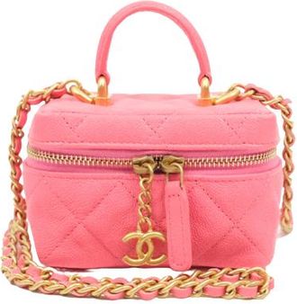 Chanel Pink Caviar Micro Vanity Case