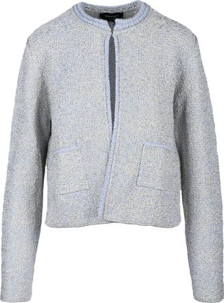 Fabiana Filippi Textured Tricot Cardigan with Subtle Shimmer