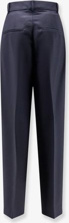 R&oacute;he Womens Trousers Virgin Wool & Mohair Blue