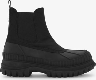 Ganni Black Outdoor Chelsea Boots - Size 36